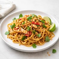 Thai Noodles with Peanut Sauce