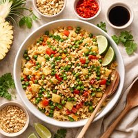 Thai Pineapple Peanut Fried Rice