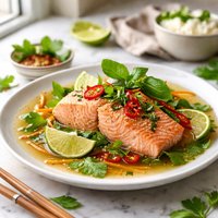 Thai Poached Salmon