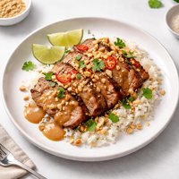 Thai Pork with Peanut Sauce