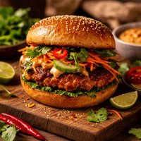 Thai Red Curry Burger