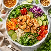 Thai Salad with Easy Spicy Dressing