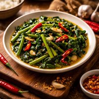 Thai Sauteed Greens with Chili and Garlic