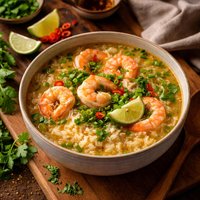Thai Shrimp and Rice Soup