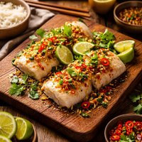 Thai Steamed Halibut