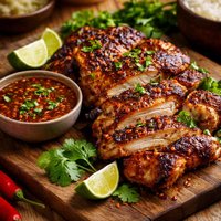Thai Style Grilled Chicken W Spicy Sweet and Sour Dipping Sauce