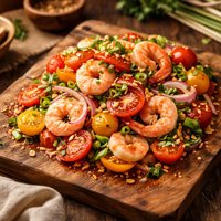 Thai Style Tomato and Shrimp Salad