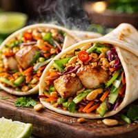 Thai Swordfish Wraps