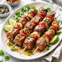 Thai Tuna and Pearl Onion Shish Kebabs