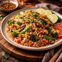 Thai Vegan Fried Rice Khao Phad Jay