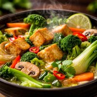 Thai Vegetable Tofu Soup