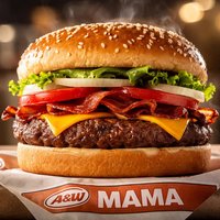 The a W Mama Burger