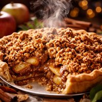 The Best Apple Crumble Pie Ever