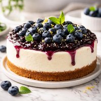 The Best Blueberry Cheesecake