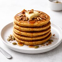 The Best Good for You Whole Wheat Pumpkin Pancakes