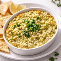 The Best Green Chilie Hot Artichoke Dip