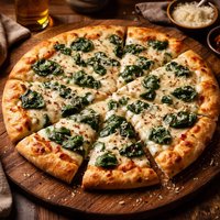 The Best Spinach Alfredo Pizza Ever
