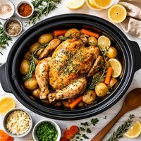 The Best Whole Chicken in a Crock Pot