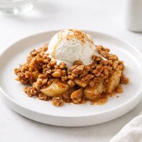 The Creamiest Apple Crisp