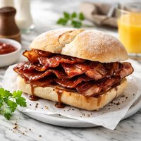 The Great British Bacon Butty Bacon Sandwich