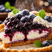 The Lady Sons Blueberry Cream Pie Paula Deen