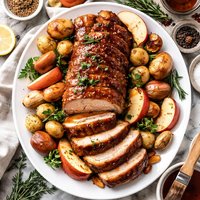 The Most Delicious Maple Glazed Pork Loin