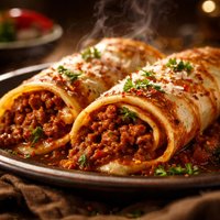 The Suffed Crepes Have a Mild Spice Ragu