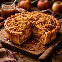 The Ultimate Crumb Topped Deep Dish Apple Caramel Pie
