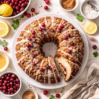 The Ultimate Sour Cream Cranberry Streusel Bundt Cake