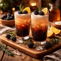 The Wild Bunch Black and Tan Mocktail