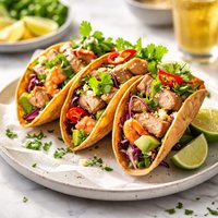 Thetis Queen Albacore Tuna Tacones with Spicy Spot P