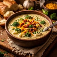 Thick and Creamy Broccoli Cheese Soup