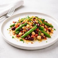 Three Bean Salad with Orange Vinaigrette