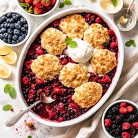 Three Berry Cobbler