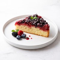Three Berry Upside Down Cake