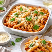 Three Cheese Baked Penne
