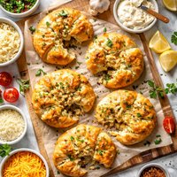 Three Cheese Crescent Rounds