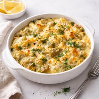 Three Cheese Dill Artichoke Bake