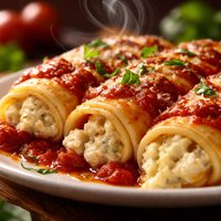 Three Cheese Manicotti Crepe Style