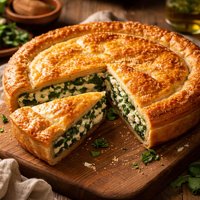 Three Cheese Spinach Pie