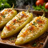 Three Cheese Stuffed Banana Peppers