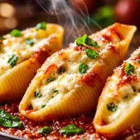 Three Cheese Stuffed Jumbo Pasta Shells
