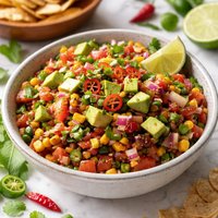 Three Chili Salsa with Avocado