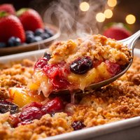 Three Fruit Dump Cake