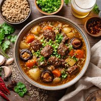 Tibetan Barley Beer Beef Soup