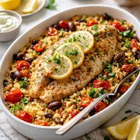 Tilapia Baked in Couscous