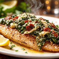 Tilapia with a Florentine Flair