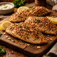 Tilapia with Almond Crust