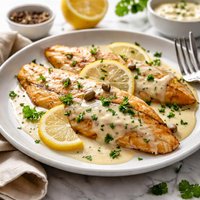 Tilapia with Creamy Lemon Sauce