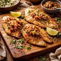 Tilapia with Salsa Butter